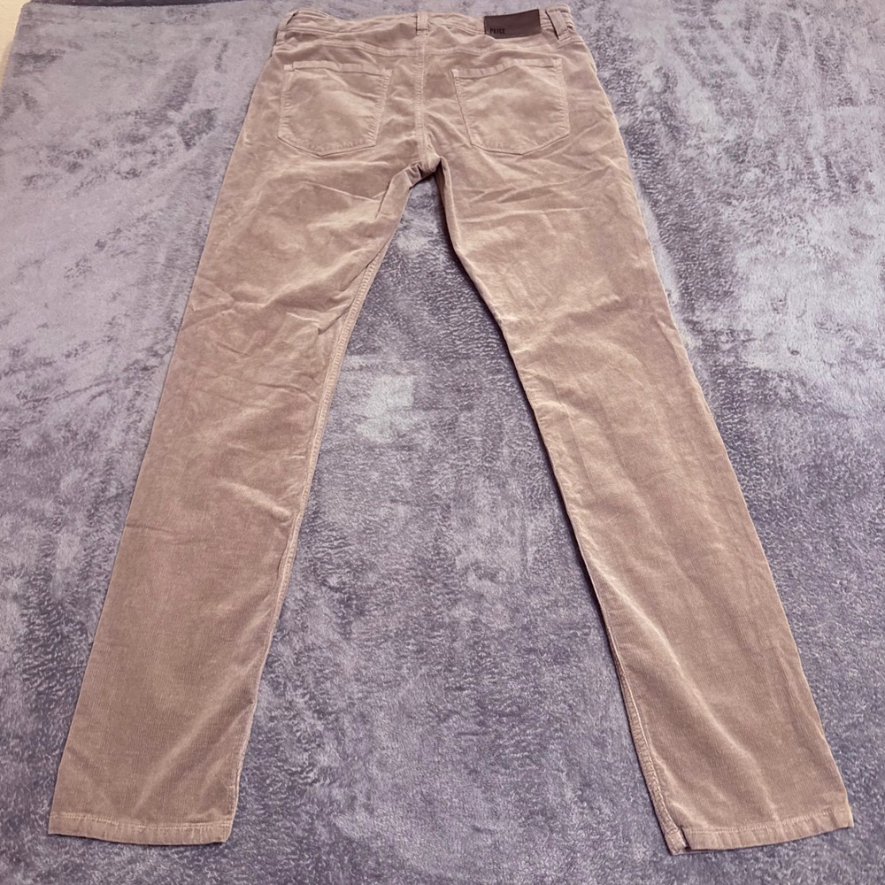 PAIGE Men's Corduroy Pants Taupe Straight Leg Casual Size‎ 30x32 - Picture 2 of 8